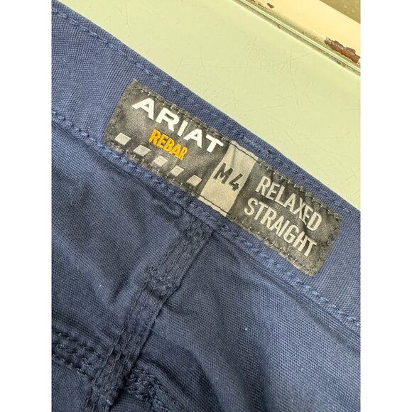 Ariat Pants 50X32 Rebar M4 Relaxed Straight Stretch Utility Carpenter Workwear - Picture 6 of 16